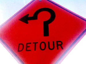 Detour sign