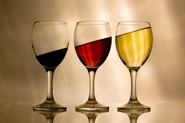 Three glasses of wine