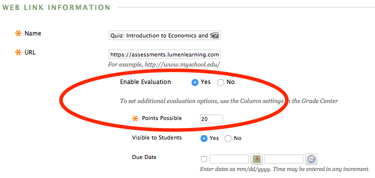 Assessment: Grade