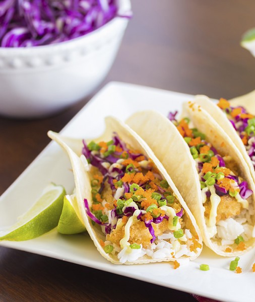Baja-style Mahi Mahi Tacos
