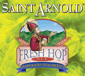 Saint Arnold Fresh Hop Ale features three different types of hops including 420 pounds of freshly harvested Citra hops that were shipped overnight to the brewery.