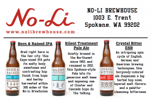 No-Li Breweries three featured beers