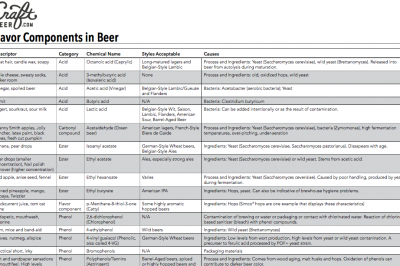 Flavor Components in Beer