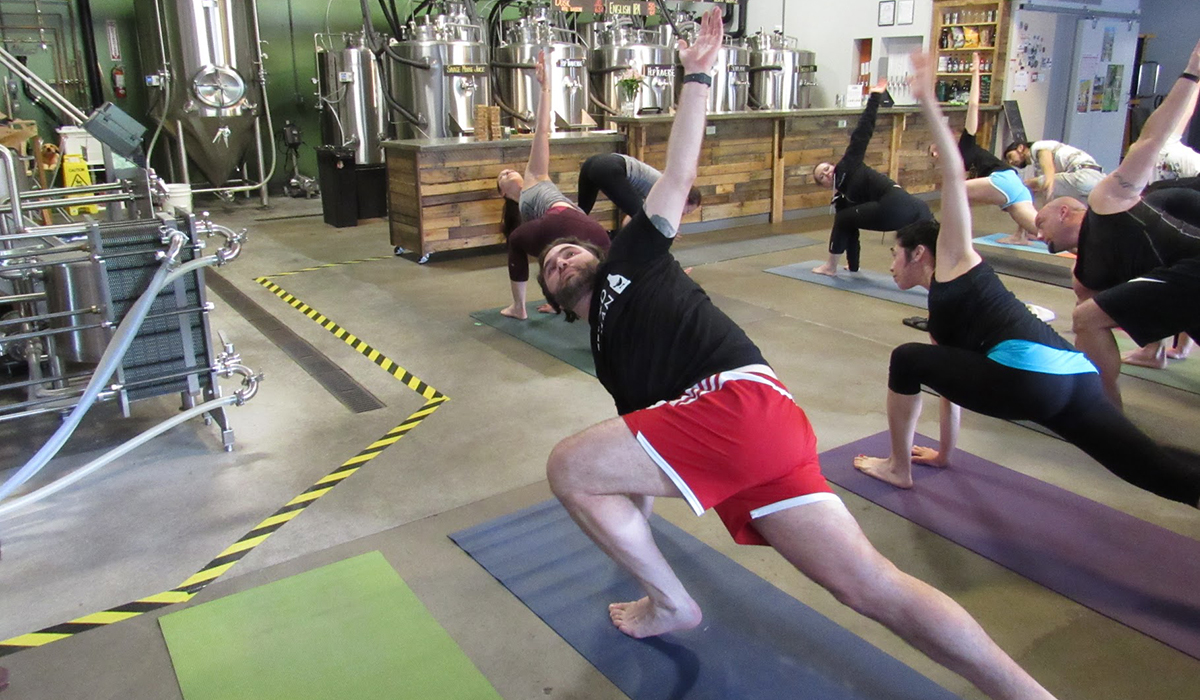 beer yoga