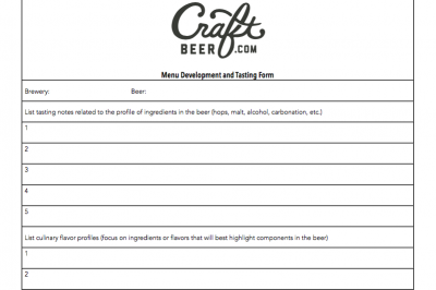Menu Development Form