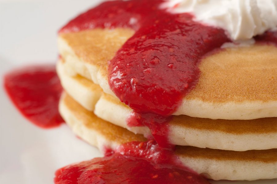Raspberry Wheat Ale Pancakes