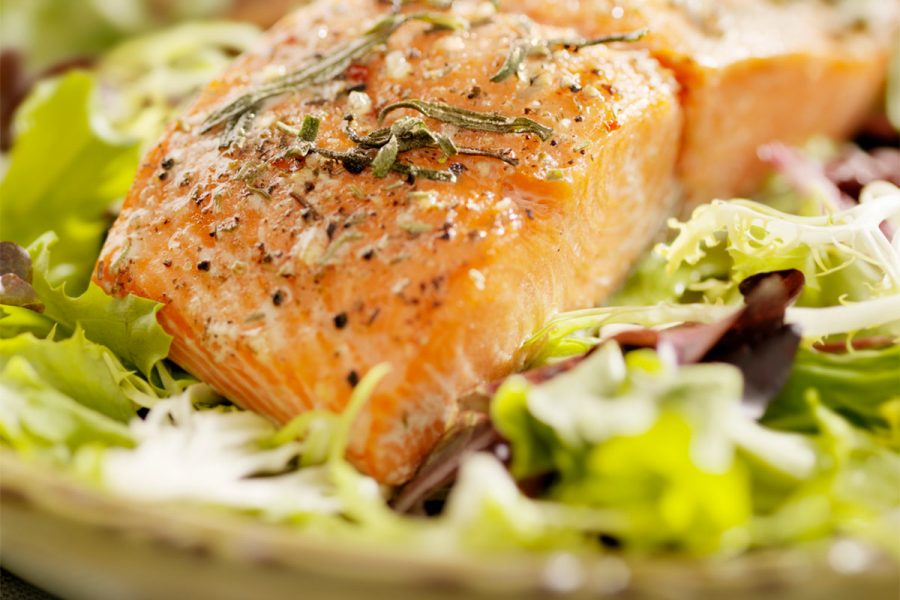 Saison Glazed Salmon Salad