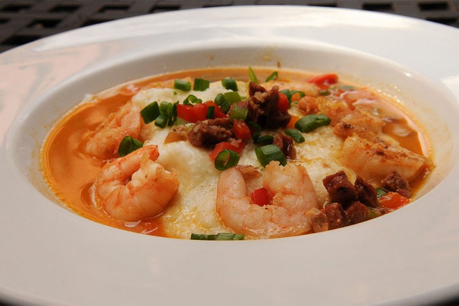 Turbodog Barbecue Shrimp and Grits