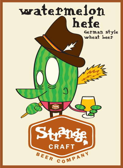 strange craft beer company's watermelon hefe