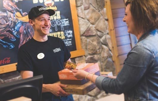 Customer Paying Ranch Card