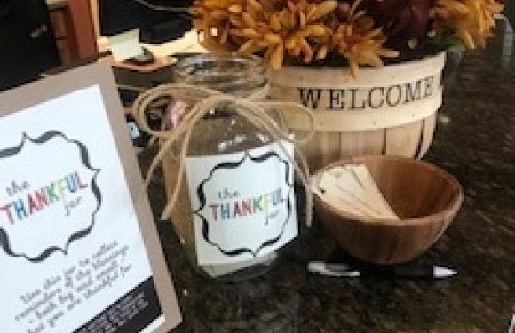 Thankful Jar with Notes