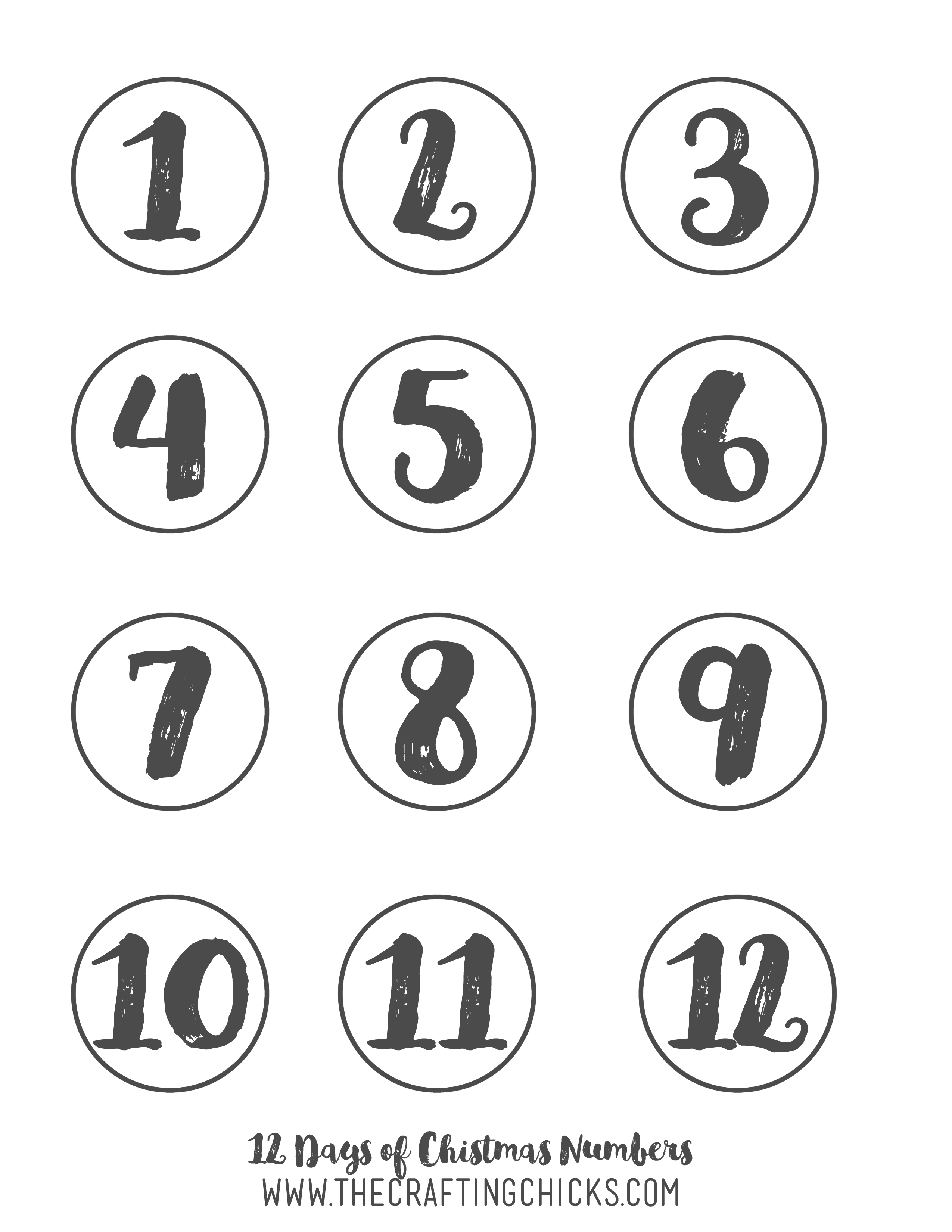 12 Times of Xmas Present Designs picture about Christmas Numbers Printable identify 12 Times of Xmas Present Programs