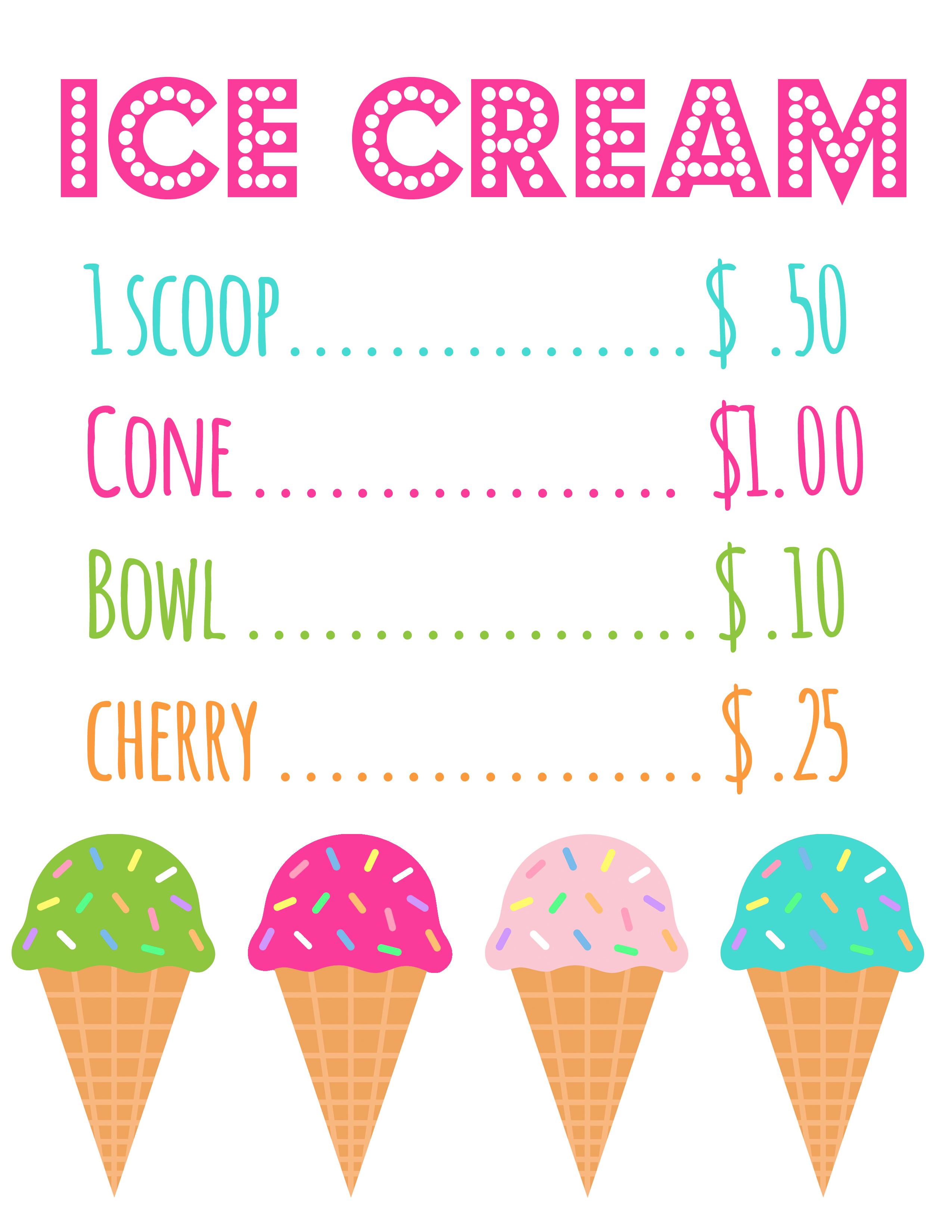 Ice Cream Shop For Kids The Crafting Chicks