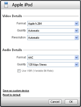 Video and audio details in device profiles – SUPPORT In older versions of RealPlayer, the details view shows the formats and settings compatible with your device. Video and audio details in device profiles – SUPPORT In older versions of RealPlayer, the details view shows the formats and settings compatible with your device.