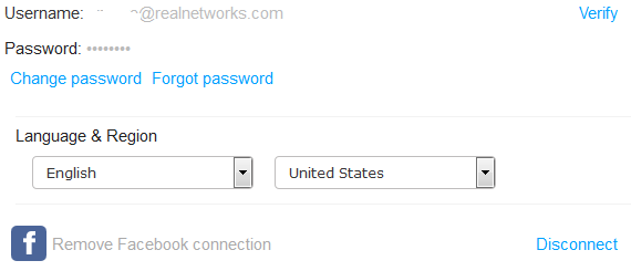 Change the username and password (password) at facebook.com?