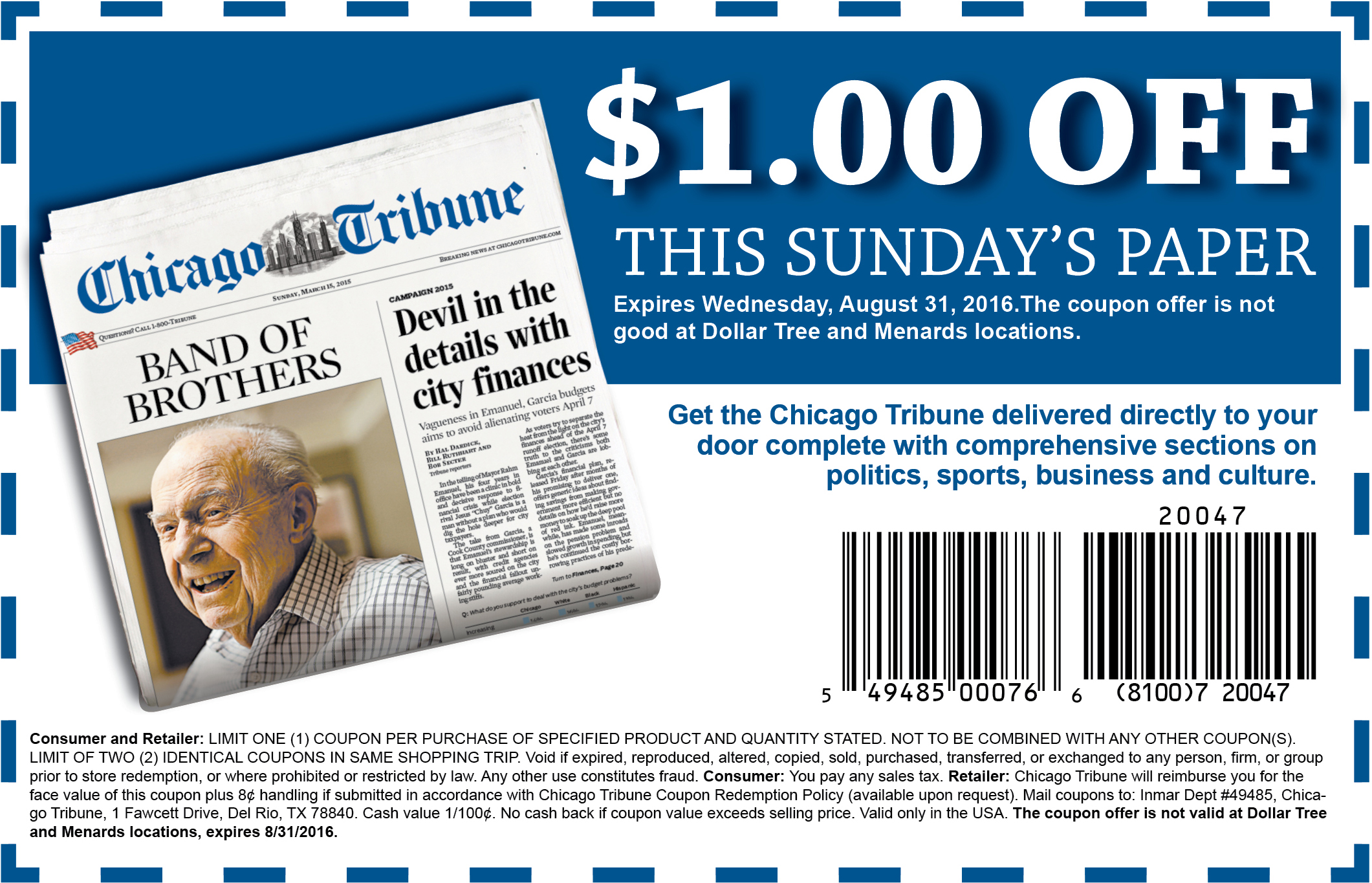 coupons chicago tribune sunday