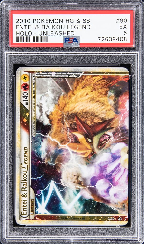 PSA9 連番　Entei & Raikou LEGEND 2010年 2010 POKEMON JAPANESE REVIVING LEGENDS 1ST EDITION ENTEI