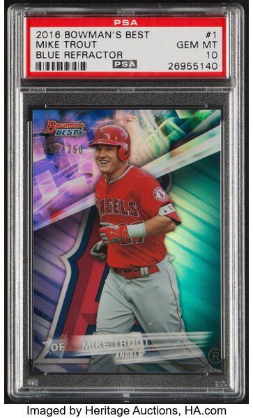 マイク・トラウト PSA10鑑定済み Spec Details
