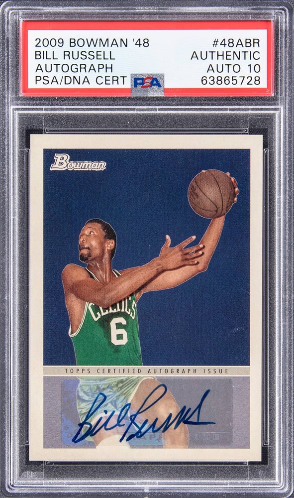 その他 topps bowman Bill Russell auto card s-l400.jpg