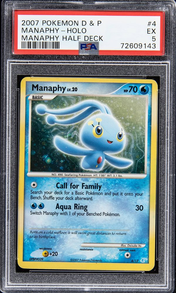 Prince of the Sea Manaphy Pokemon 2007 Holo 10th Movie C