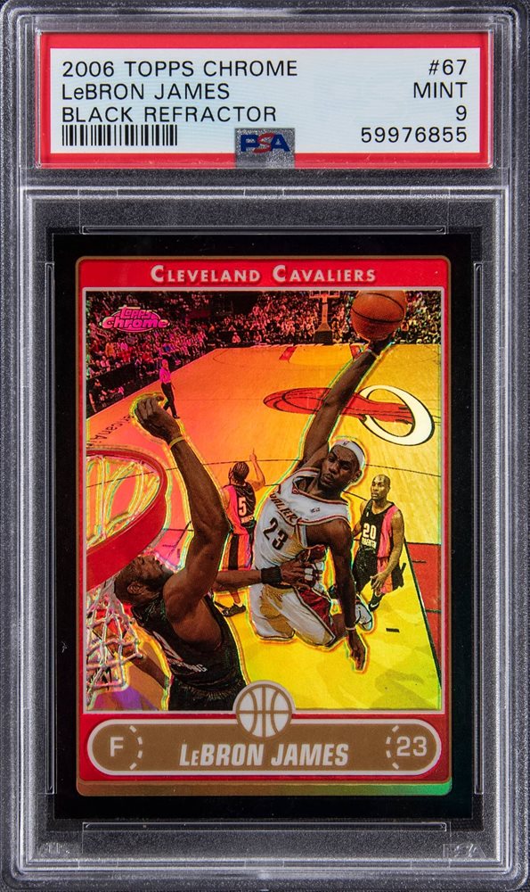 lebron james black refractor