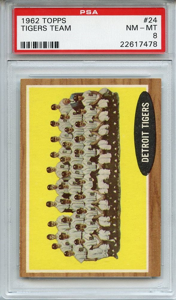 Auction Prices Realized Baseball Cards 1962 Topps Tigers Team