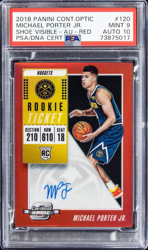 その他 Michael Porter Jr Optic PSA 10 RC Auction Prices Realized Basketball Cards 2018 PANINI