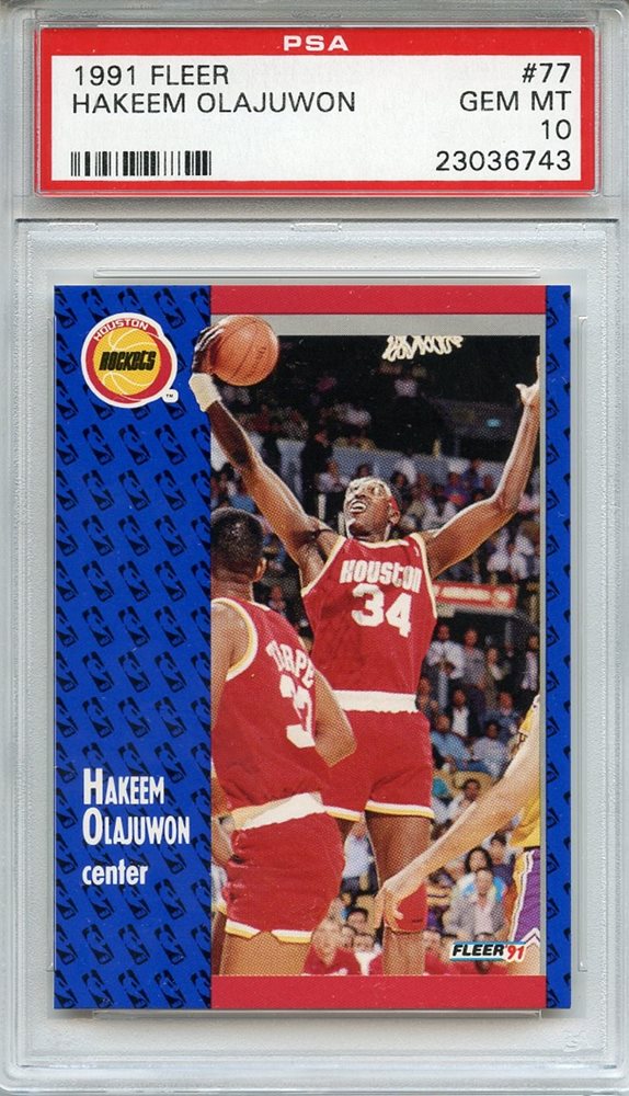 Auction Prices Realized Basketball Cards 1991 Fleer Hakeem Olajuwon