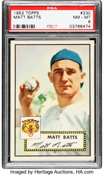 2020 January 30 The 1952 Topps & 1953 Topps PSA Se