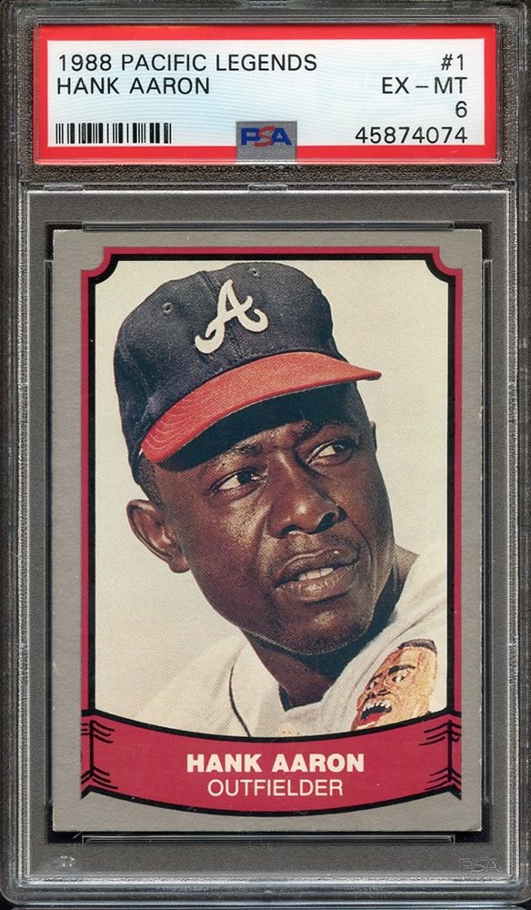 Auction Prices Realized Baseball Cards 1988 Pacific Legends Hank Aaron