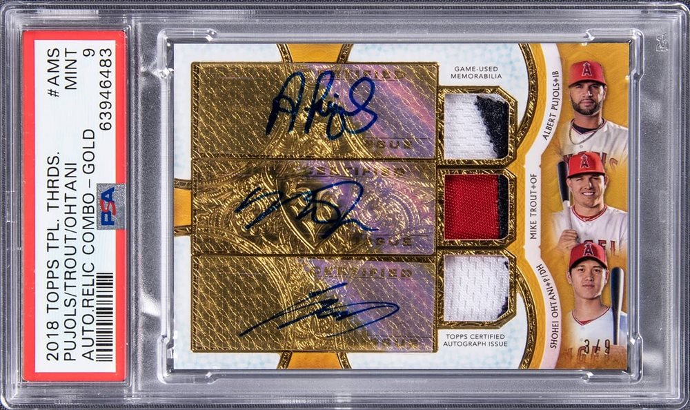 Auction Prices Realized Baseball Cards 2018 TOPPS TRIPLE