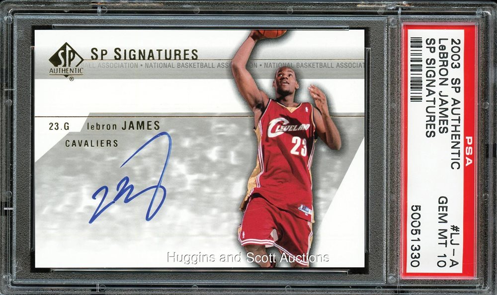 SP Authen Lebron James 23枚限定 直筆サインカード 2003-04 Lebron James SP Signature Edition ROOKIE AUTOGRAPH