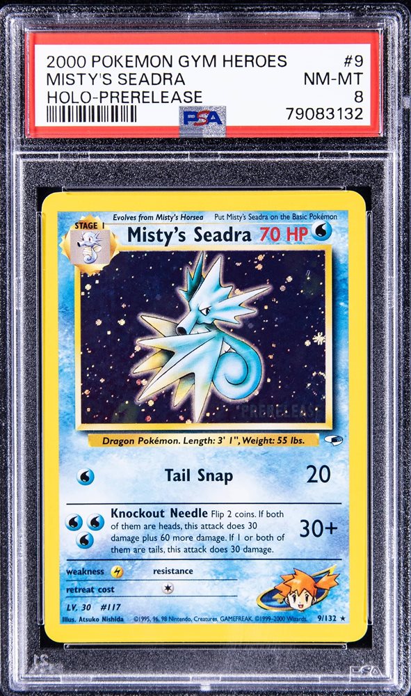 misty's seadra pokemon card value Goldin Auctions Auction Item 4435 TCG Cards 2000 Pokemon Gym Heroes