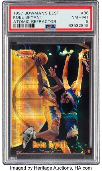 コービー・ブライアント1997 Bowman's Refractor Kobe Bryant [Atomic Refractor] Prices | 1997 Bowman's Best