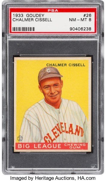 September 2017 1933 Goudey PSA Auction