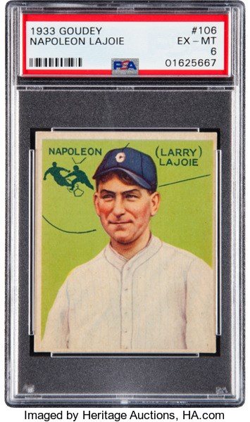 September 2017 1933 Goudey PSA Auction