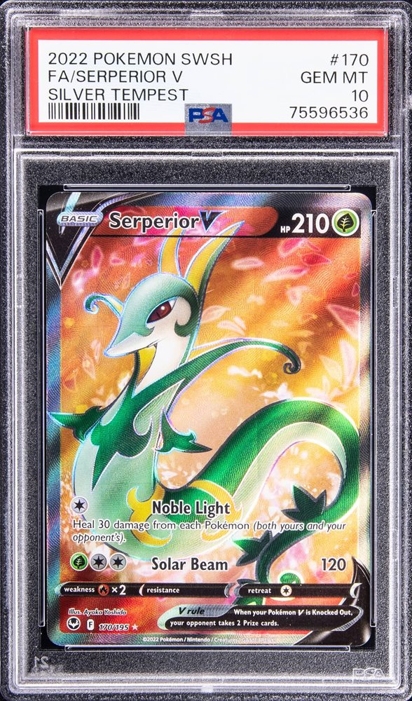 serperior v pokemon card Amazon.com: Serperior V 170/195- Silver Tempest - Full Art - Pokemon Ultra  Rare Card