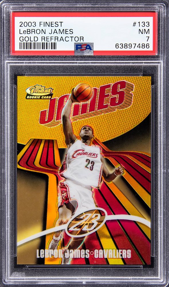 激レア Topps Finest Lebron James RC ルーキー　貴重 2003-04 Topps Finest LEBRON JAMES #133 Rookie RC #682/999