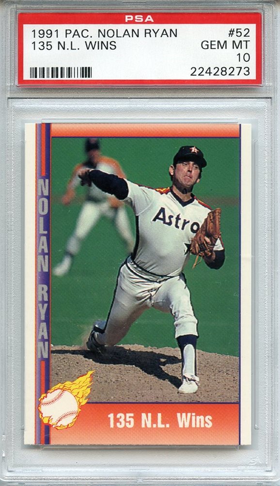 Auction Prices Realized Baseball Cards 1991 Pacific Nolan Ryan 135 N L 
