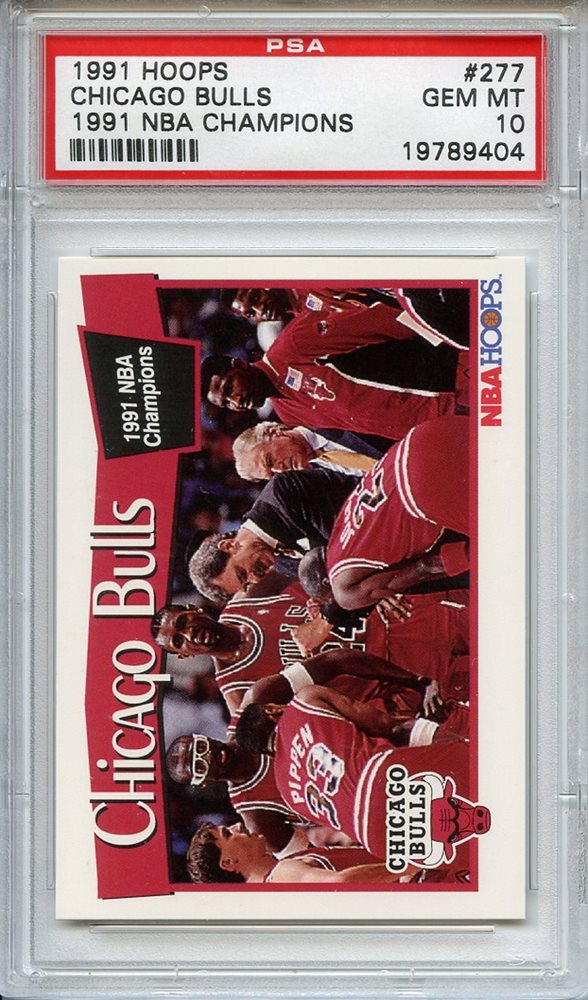 1991 nba champions chicago bulls card