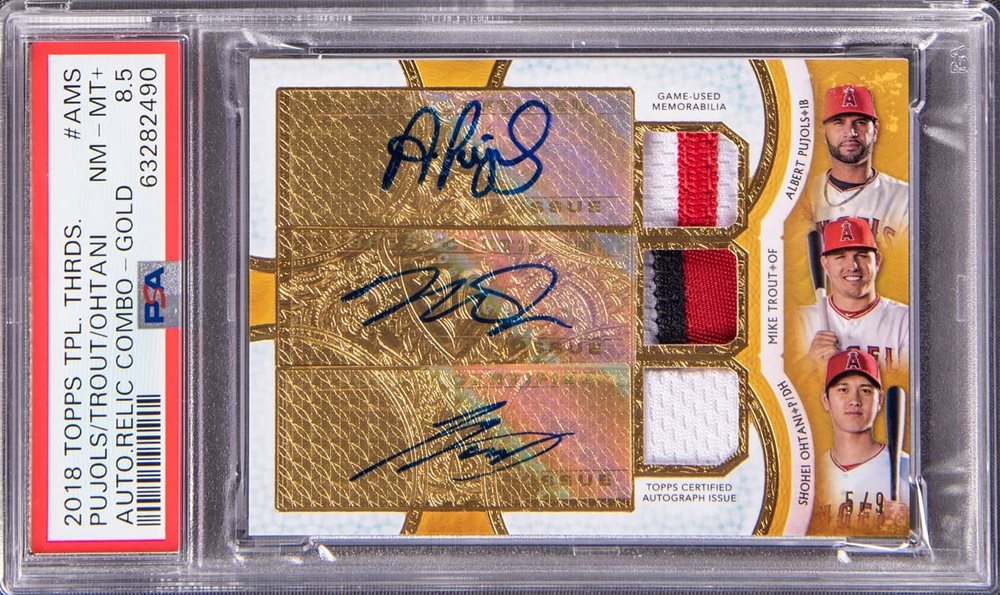 ゲームセンター・ゲームカード TROUT/OHTANI/PUJOLS RELIC COMBOS TROUT/OHTANI/PUJOLS RELIC COMBOS