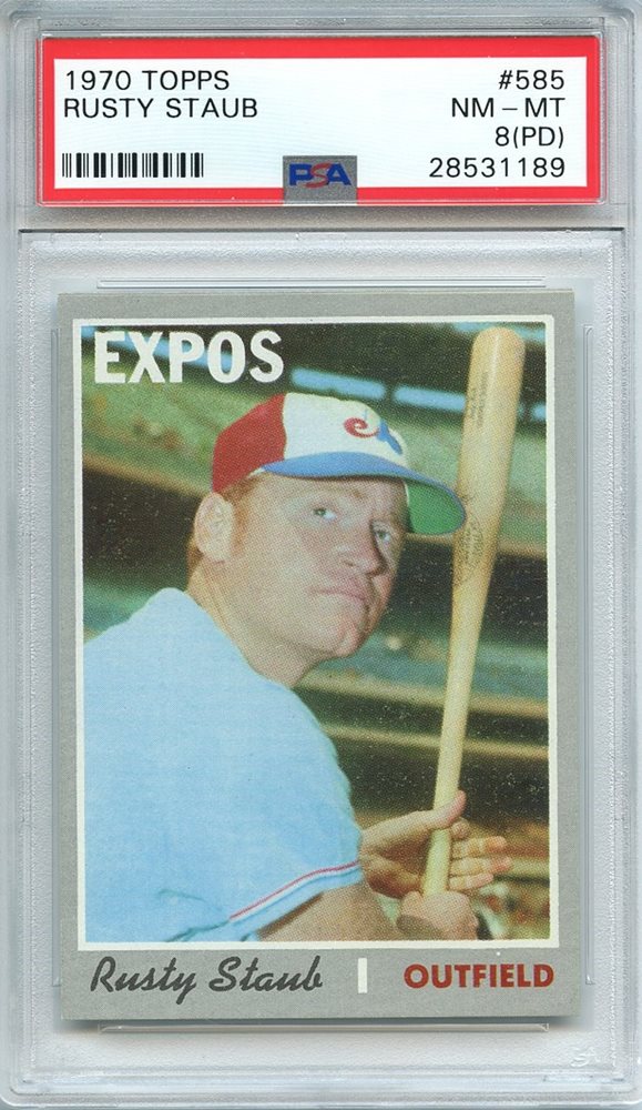 1970 Topps #585 Rusty Staub Montreal Expos Baseball Card