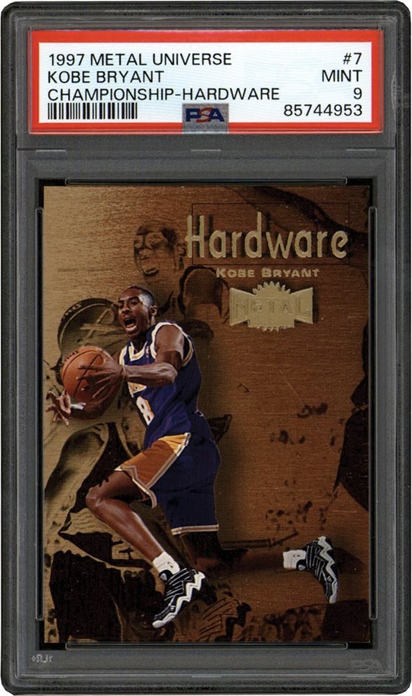 PSA鑑定済 1997 KOBE BRYANT L UNIVERSE Kobe Bryant 1997 Metal Universe Championship Card #86 PSA 9