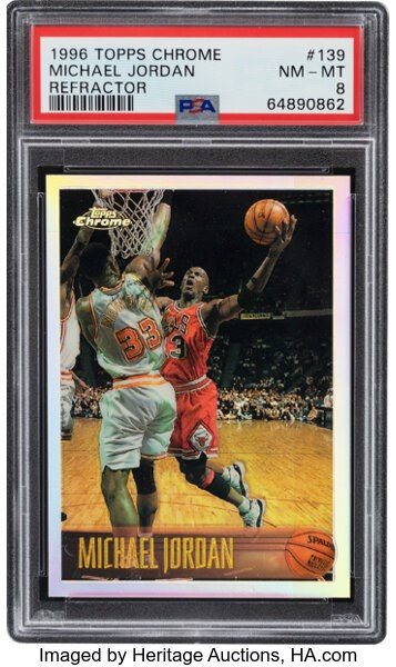 その他 PSA8 Topps Chrome 139 Michael Jordan Michael Jordan 1996 Topps Chrome #139 Base Price Guide