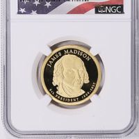 2007-S $1 James Madison, DCAM (Proof) Presidential Dollars - PCGS