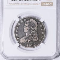 1833 50C O-115 (Regular Strike) Capped Bust Half Dollar - PCGS