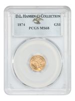 1874 G$1 MS62 PCGS, MS62 - PCGS Auction Prices
