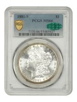AH1299 (1881) モロッコ 銀貨 PCGS MS64 1881-S Morgan Silver Dollar Coin PCGS MS64 l JM Bullion™