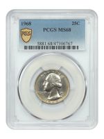 1968-S PCGS PR68 25C 硬貨 1968-S PCGS PR68 25C 硬貨 1968-S PCGS PR68 25C 硬貨 1968 - Coins