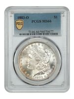 1883-O Morgan Silver Dollar. MS-63 (PCGS)., MS63 - PCGS Auction Prices